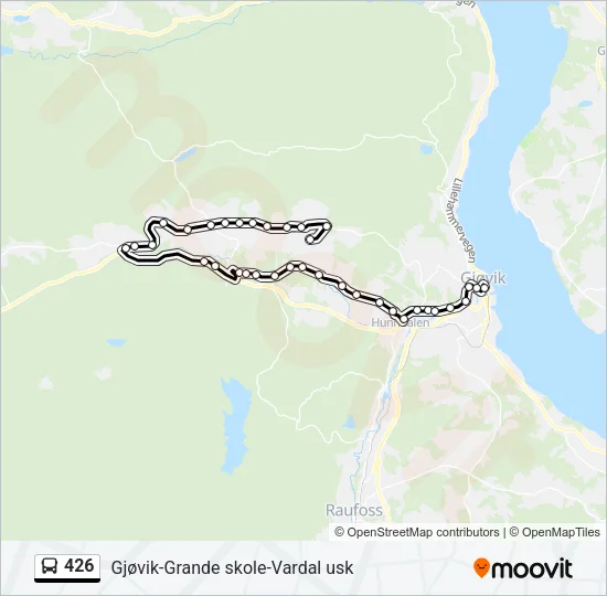 426 Bus Line Map