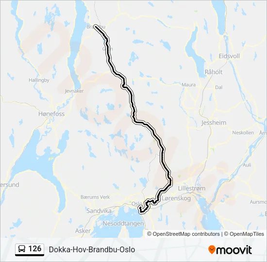 126 Bus Line Map