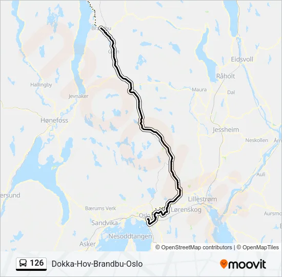 126 Bus Line Map