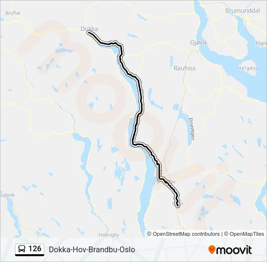 126 Bus Line Map