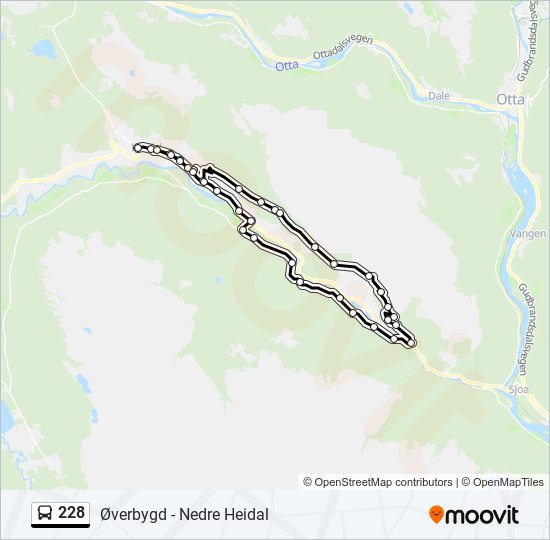 228 bus Line Map