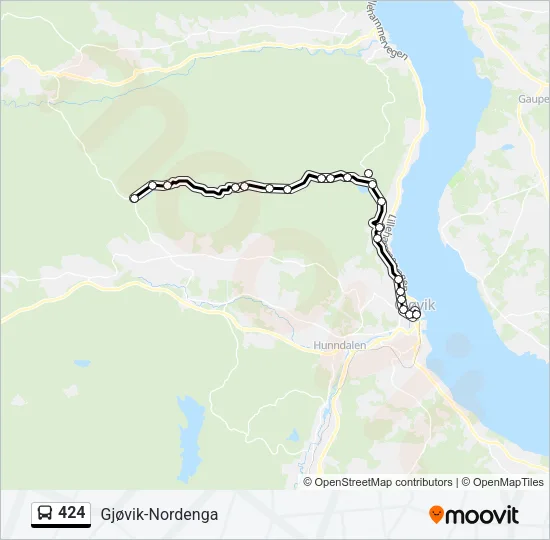 424 Bus Line Map
