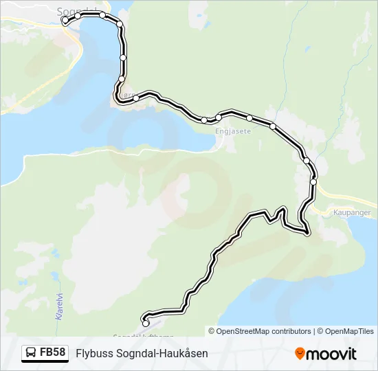 FB58 Bus Line Map