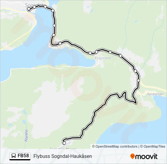 FB58 Bus Line Map