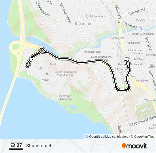 B7 Bus Line Map