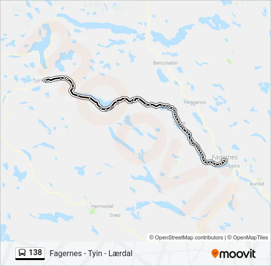 138 Bus Line Map
