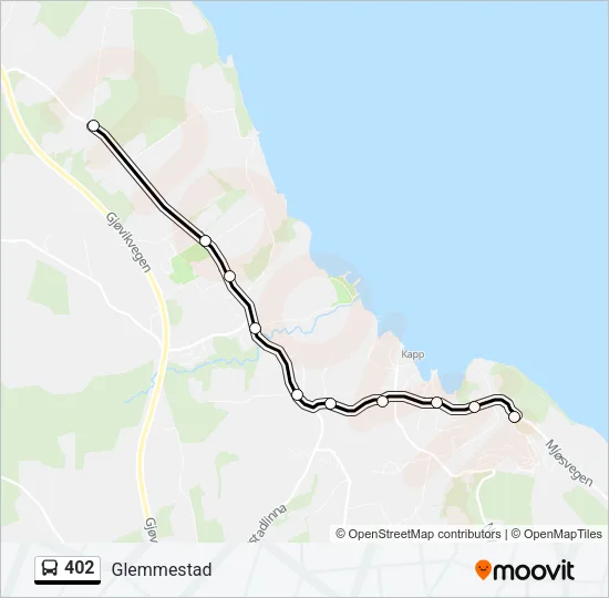 402 Bus Line Map