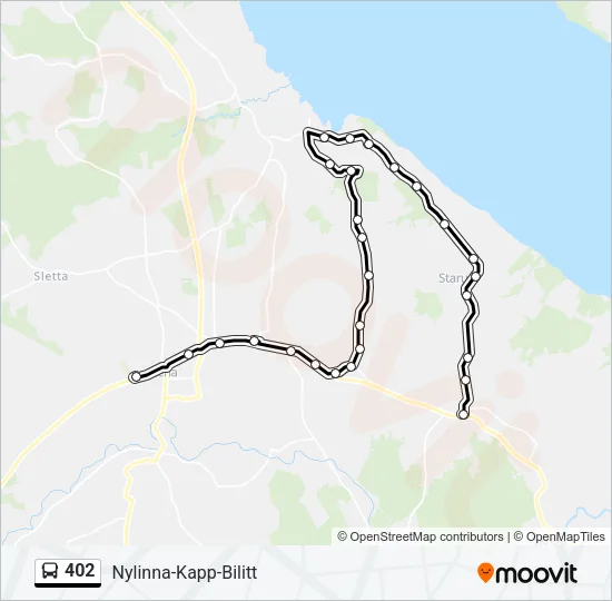 402 Bus Line Map