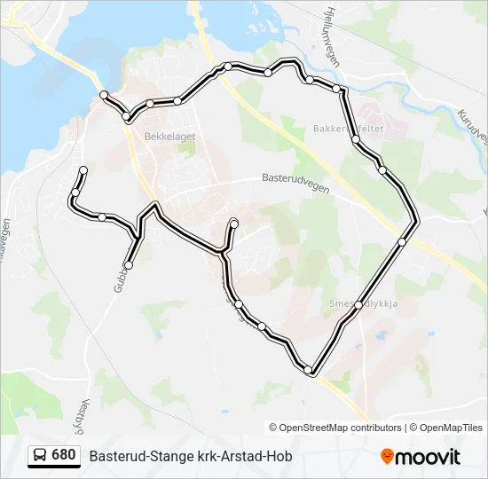 680 Bus Line Map