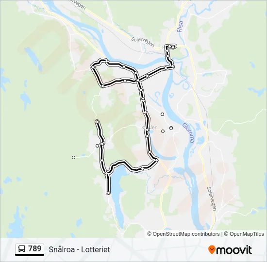 789 Bus Line Map