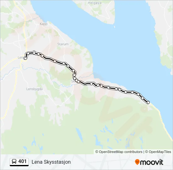 401 Bus Line Map