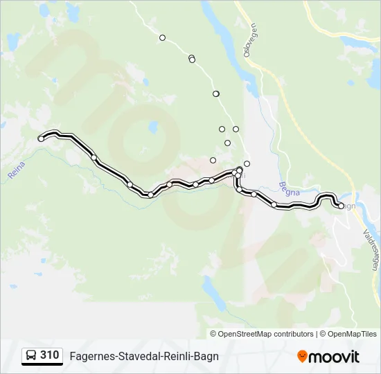 310 Bus Line Map