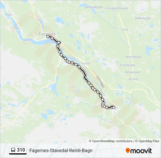 310 Bus Line Map