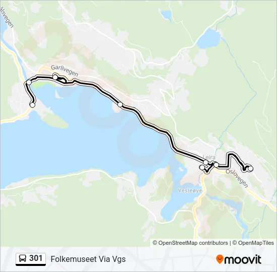 301 Bus Line Map