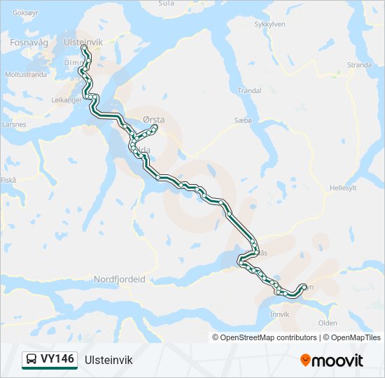 VY146 Bus Line Map