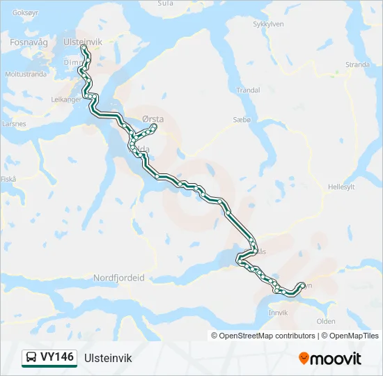 VY146 Bus Line Map