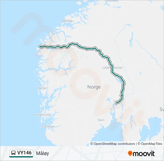 VY146 Bus Line Map