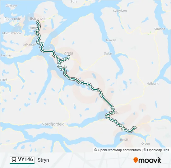 VY146 Bus Line Map