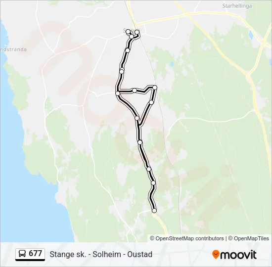 677 Bus Line Map