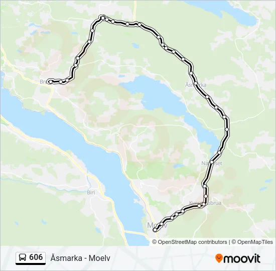 606 Bus Line Map