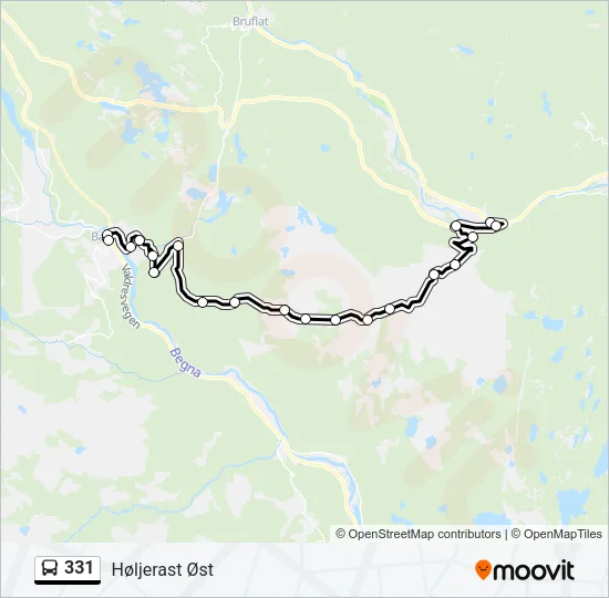 331 Bus Line Map
