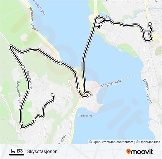 B3 Bus Line Map