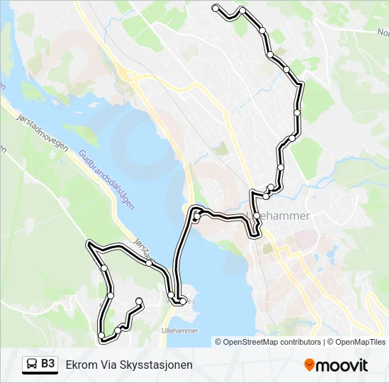 B3 Bus Line Map
