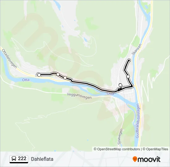 222 Bus Line Map