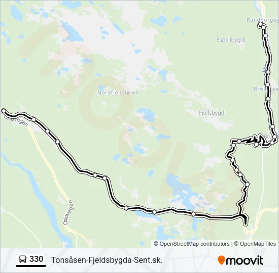 330 Bus Line Map