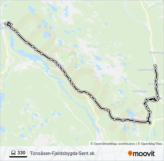 330 Bus Line Map