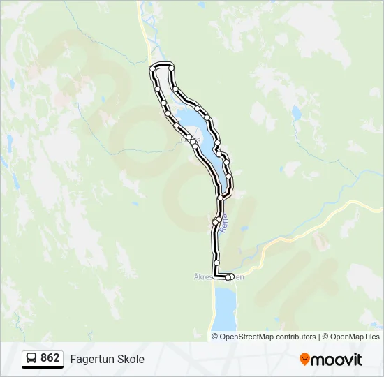 862 Bus Line Map