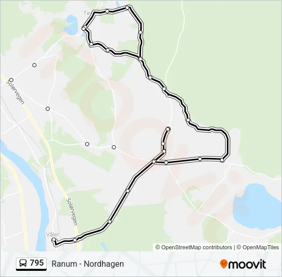 795 Bus Line Map