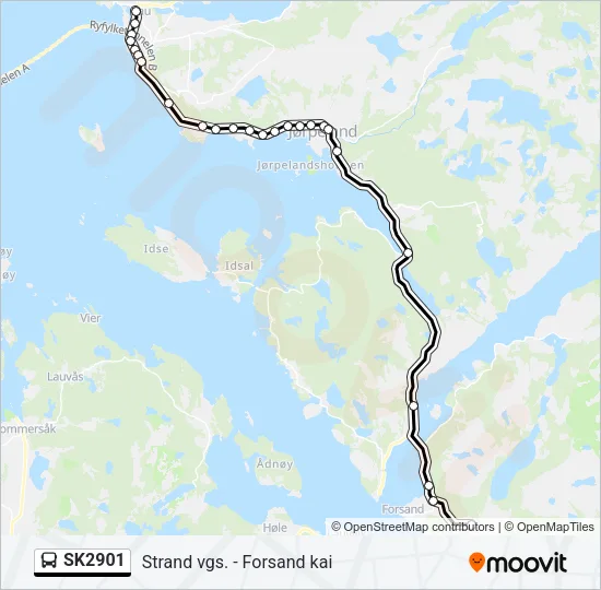 SK2901 Bus Line Map