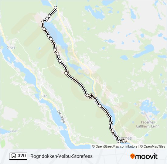 320 bus Line Map