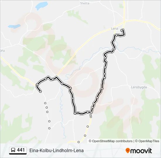 441 Bus Line Map