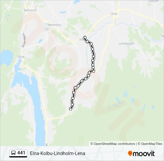 441 Bus Line Map