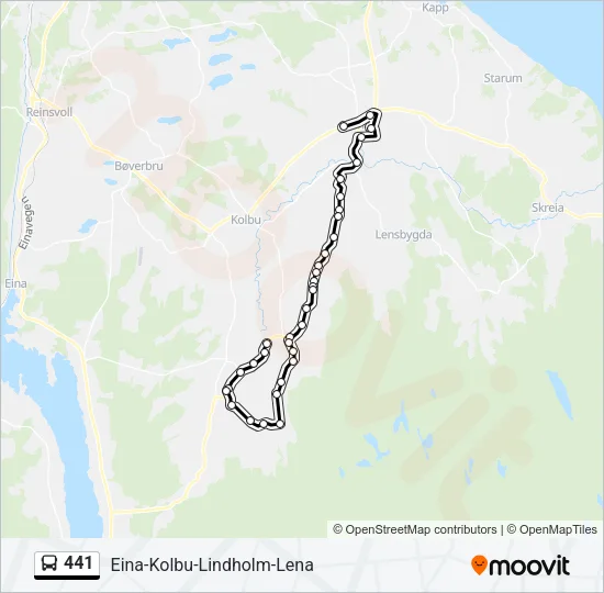 441 Bus Line Map