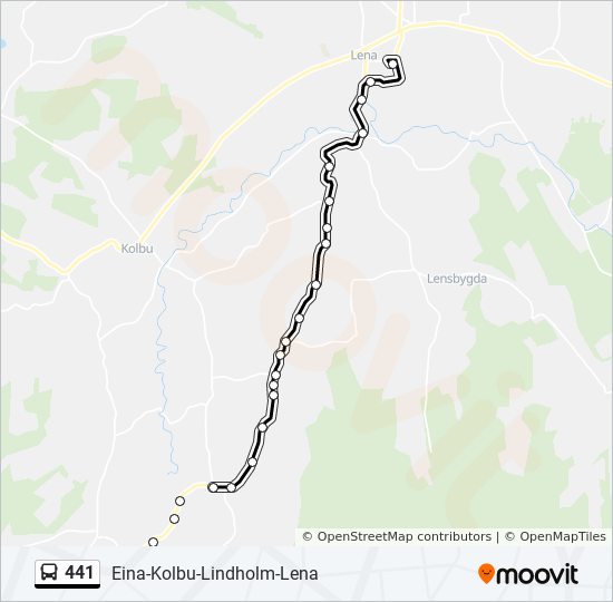 441 bus Line Map