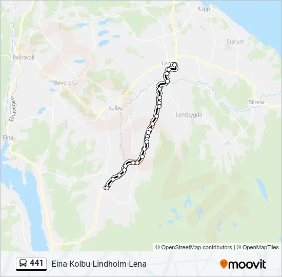 441 Bus Line Map