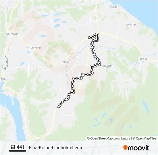 441 Bus Line Map