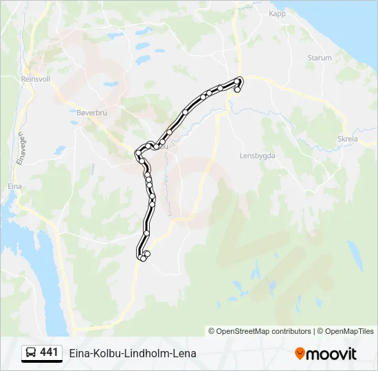 441 Bus Line Map