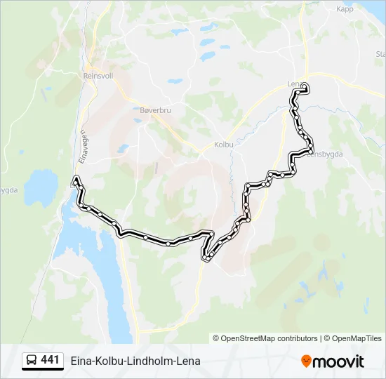 441 Bus Line Map