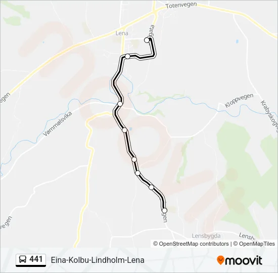 441 Bus Line Map