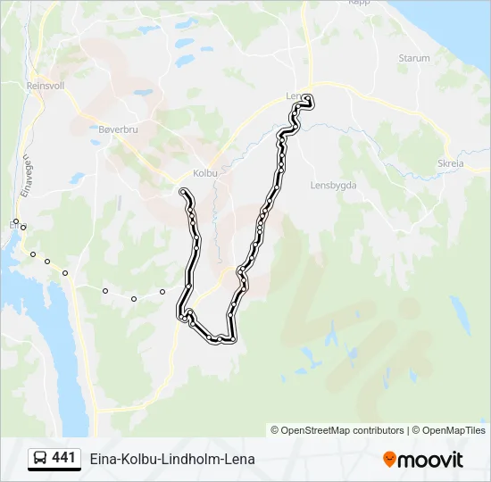 441 Bus Line Map