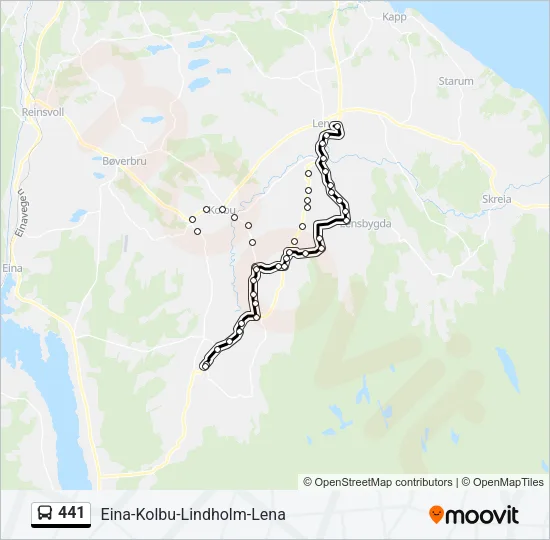 441 Bus Line Map