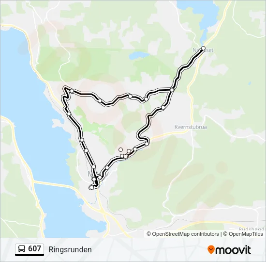 607 Bus Line Map