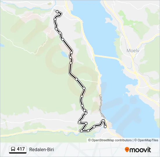 417 Bus Line Map