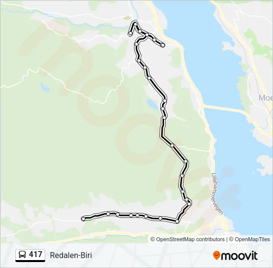 417 Bus Line Map