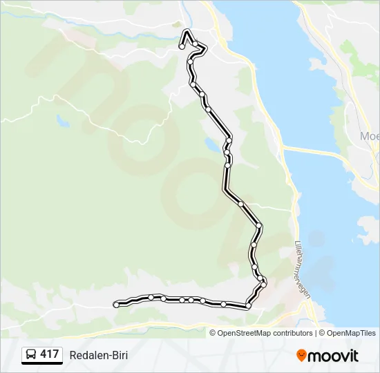 417 Bus Line Map