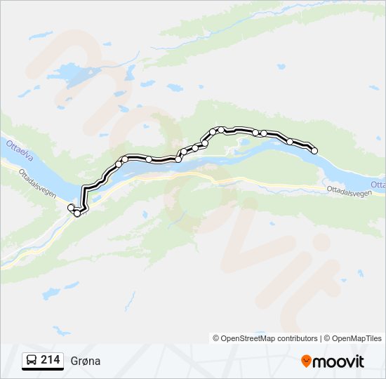 214 Bus Line Map